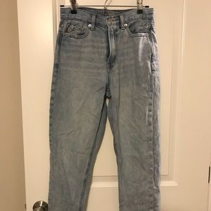 American Eagle Mom jeans.